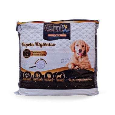Tapete Higiênico Club Pet 60x55cm com 7 unidades