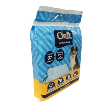 Tapete Higiênico Club Pet 60x60cm com 7 unidades
