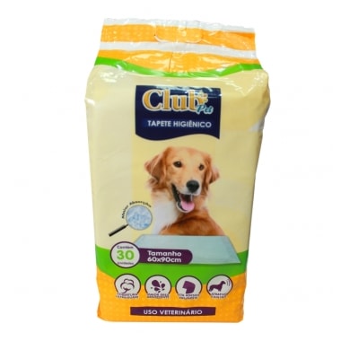 Tapete Higiênico Club Pet 60x90cm com 30 unidades