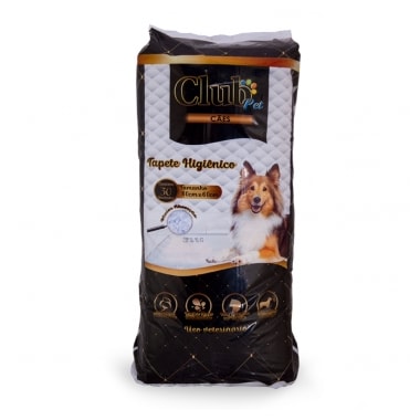 Tapete Higiênico Club Pet 80x60cm com 30 unidades