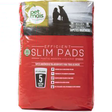Tapete Higiênico Petmais Slim Pads 80x60cm com 30 unidades