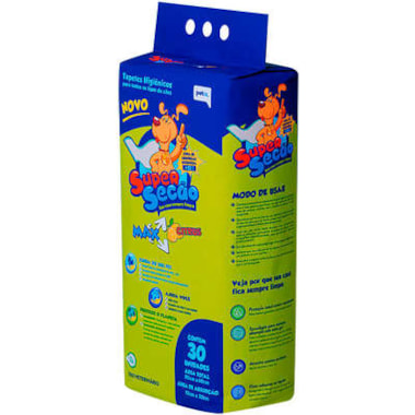 Tapete Higiênico Super Secão Max Citrus 80x60cm com 30 unidades