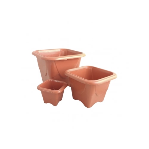 Vaso Jorani Quadrado Cerâmica N3