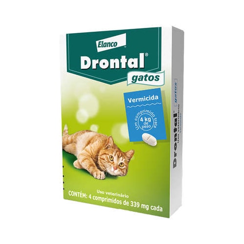 Vermífugo Drontal Gatos com 4 comprimidos