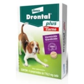 Vermífugo Drontal Plus Carne - Ate 10kg - com 4 comprimidos