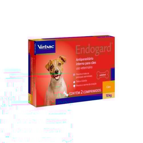 Vermífugo Endogard - 10kg - com 2 comprimidos