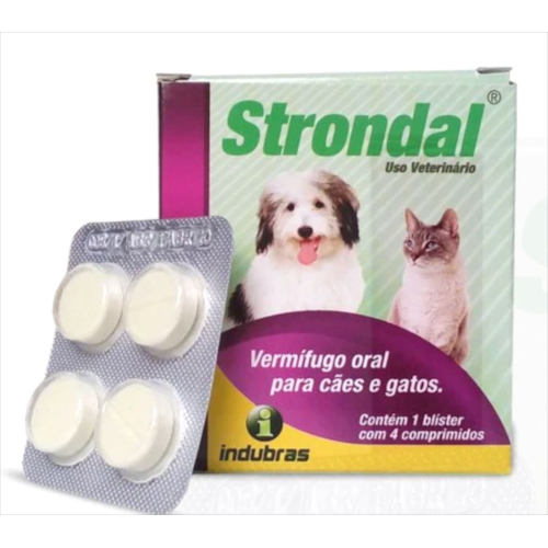 Vermífugo Strondal 4 comprimidos