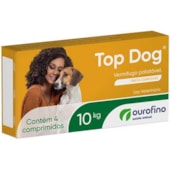 Vermífugo Top Dog - 10kg - com 4 comprimidos