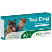 Vermífugo Top Dog para Cães de até 30kg com 2 comprimidos