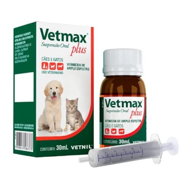 Vermífugo Vetmax Plus Suspensão Oral 30ml