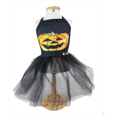 Vestido Club Pet Abóbora Halloween N7