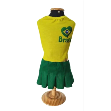 Vestido Club Pet Brasil Copa N5