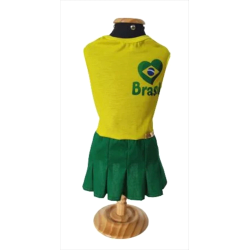 Vestido Club Pet Brasil Copa N5