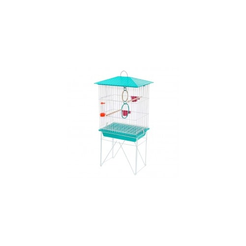 Viveiro Vivo Pet Arame Calopsita Branco e Verde Mini