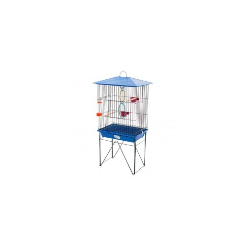 Viveiro Vivo Pet Arame Calopsita Preto e Azul Mini